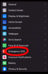 How to Turn off Emergency SOS on my iPhone 14